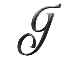 Letter G Metal Effects Calligraphic Style png