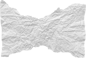 White Ripped Crumpled Paper Piece png