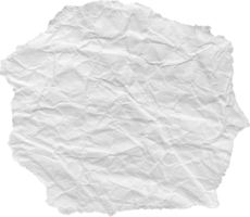 White Ripped Crumpled Paper Piece png