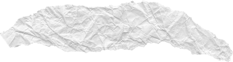 White Ripped Crumpled Paper Piece png