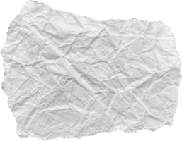 White Ripped Crumpled Paper Piece png