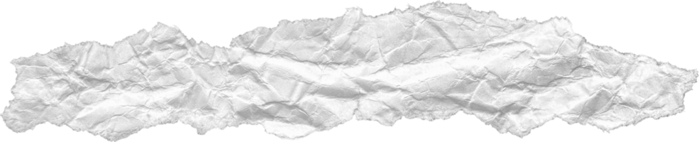 White Ripped Crumpled Paper Piece png