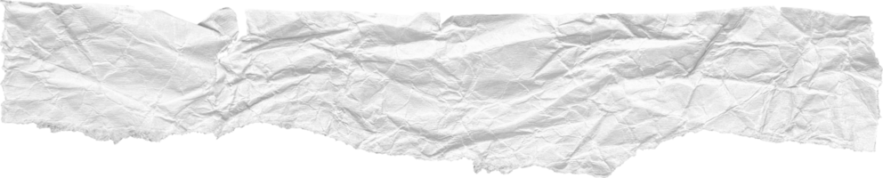 White Ripped Crumpled Paper Piece png