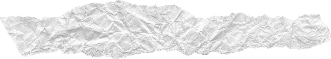 White Ripped Crumpled Paper Piece png