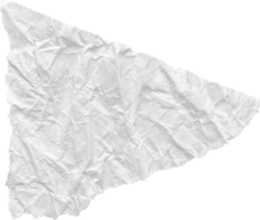 White Ripped Crumpled Paper Piece png