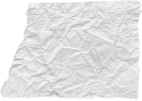 White Ripped Crumpled Paper Piece png