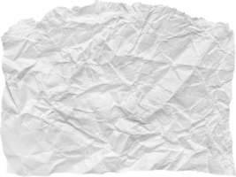 White Ripped Crumpled Paper Piece png