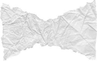 White Ripped Crumpled Paper Piece png