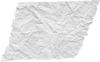 White Ripped Crumpled Paper Piece png