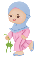 muslim unge innehav Ketupat png