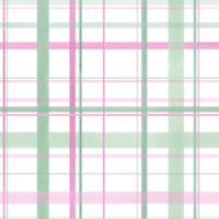 percalle ornato nel pastello colore. senza soluzione di continuità scacchi modello di tartan struttura. rosa, verde plaid. spazzola ictus a strisce. acquerello illustrazione per primavera tessile, pacchetto png