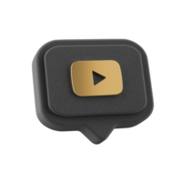 youtube play icon on transparent background png