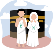 Pilgrim hajj cartoon png