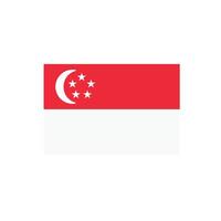 singapore flag icon vector