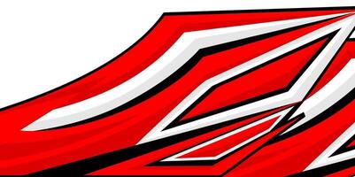 racing stripes red decals background vector