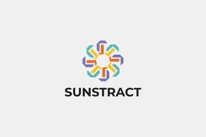 sun icon logo vector