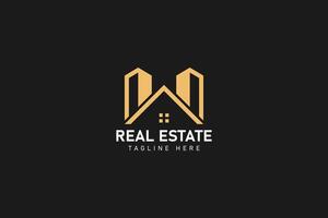 Building, real estate logo and vector