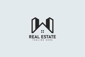 Building, real estate logo and vector