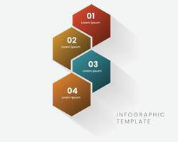 Infographic template business concept with step. Pro vector