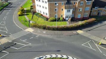 hög vinkel se av central leighton vråk stadens centrum av England Storbritannien. Mars 29:e, 2024 video