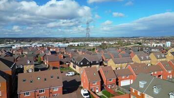 High Angle Footage of Central Leighton Buzzard Town of England UK. March 29th, 2024 video