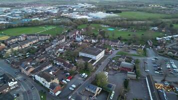 haute angle métrage de central leighton buse ville de Angleterre Royaume-Uni. Mars 29, 2024 video