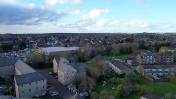 High Angle View of Central Leighton Buzzard Downtown of England UK. March 29th, 2024 video