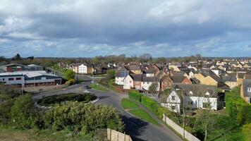 hoog hoek beeldmateriaal van centraal leighton buizerd stad- van Engeland uk. maart 29e, 2024 video