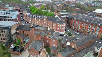 High Angle Footage of Leicester City of England United Kingdom, April 8th, 2024 video