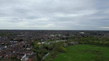 Alto ângulo cenas do Leicester cidade do Inglaterra Unidos reino, abril 8º, 2024 video