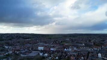 High Angle View of Central Leighton Buzzard Downtown of England UK. March 29th, 2024 video