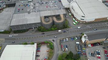 Aerial Time Lapse Footage of Central Rugby City of England Great Britain, April 8th, 2024 video