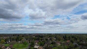 High Angle Footage of Residential District of Peterborough City of England United Kingdom. April 11th, 2024 video