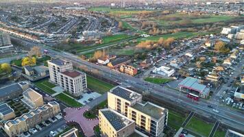 High Angle Footage of Central Dagenham London City of England UK. March 2nd, 2024 video