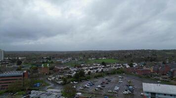 High Angle Footage of Central Borehamwood London City of England UK. April 4th, 2024 video