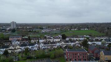 High Angle Footage of Central Borehamwood London City of England UK. April 4th, 2024 video