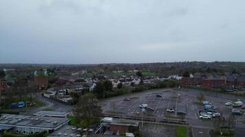 alto ángulo imágenes de central madera de boreham Londres ciudad de Inglaterra Reino Unido. abril 4to, 2024 video