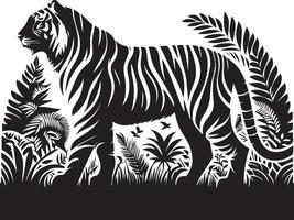 ilustración diseño de Tigre vector