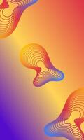 Dinamic wavy line background of illustration vector