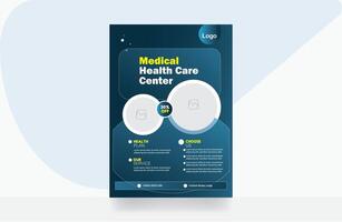 Hospital healthcare flyer design backgrounds template vector