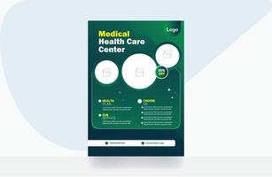 Medical professional flyer design backgrounds template vector