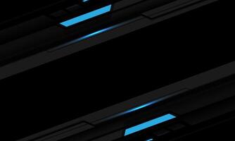 Abstract blue black light lines circuit grey geometric on blank space design modern futuristic technology creative background vector