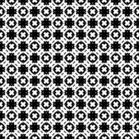 Black and white seamless abstract pattern. Background and backdrop. Grayscale ornamental design. vector