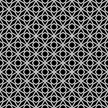 Black and white seamless abstract pattern. Background and backdrop. Grayscale ornamental design. vector