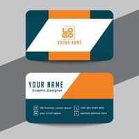 Clean style modern business card template vector