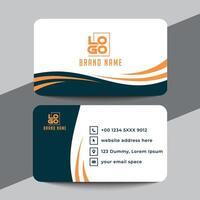 Clean style modern business card template vector