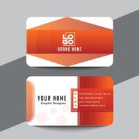 Clean style modern business card template vector