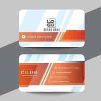 Clean style modern business card template vector