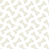 Simple seamless pattern with bones. For pet products design. Cartoon flat illustrations on white background. vector