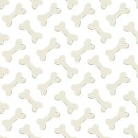 Simple seamless pattern with bones. For pet products design. Cartoon flat illustrations on white background. vector